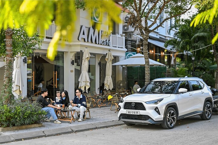 Chiếc xe Yaris Cross của khách hàng Lê Phương.