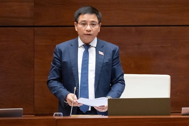 Bộ trưởng Tài chính Nguyễn Văn Thắng. (Ảnh: Media Quốc hội).