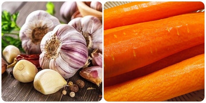 Các chuyên gia khuyến khích nên ăn sống tỏi và cà rốt