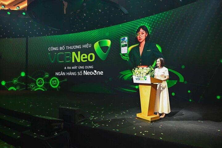 Bà Nguyễn Thị Kim Oanh - Thành viên Hội đồng quản trị Vietcombank - phát biểu tại sự kiện.