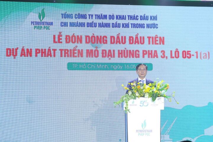 Phó Thủ tướng Bùi Thanh Sơn phát biểu tại buổi Lễ.