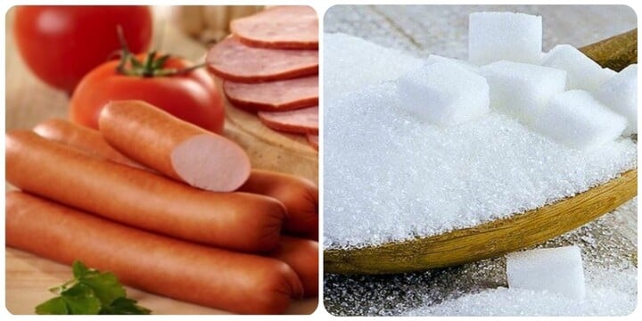 Nạp nhiều thịt chế biến sẵn và đường rất hại cho thận
