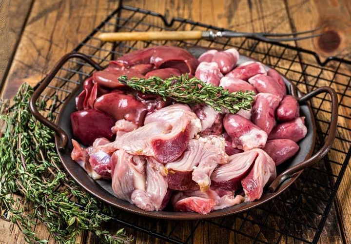 Bao lâu ăn nội tạng động vật một lần?