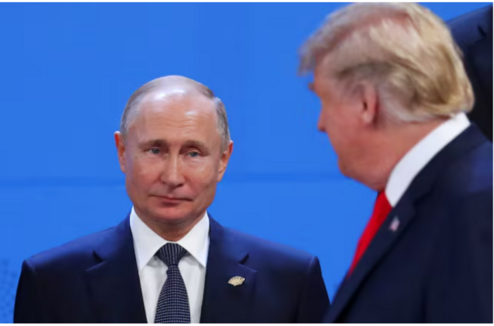 Hai Tổng thống Trump và Putin sẽ nói chuyện lúc 5h chiều 19/5 (giờ Moskva) về vấn đề Nga - Ukraine. (Ảnh: Reuters)