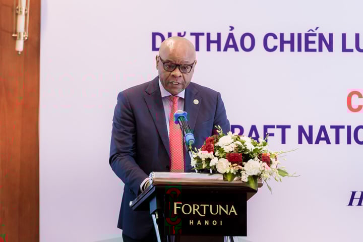 Ông Rémi Nono Womdim trưởng đại diện FAO tại Việt Nam phát biểu tại buổi tham vấn (Ảnh: Ngọc Sơn)