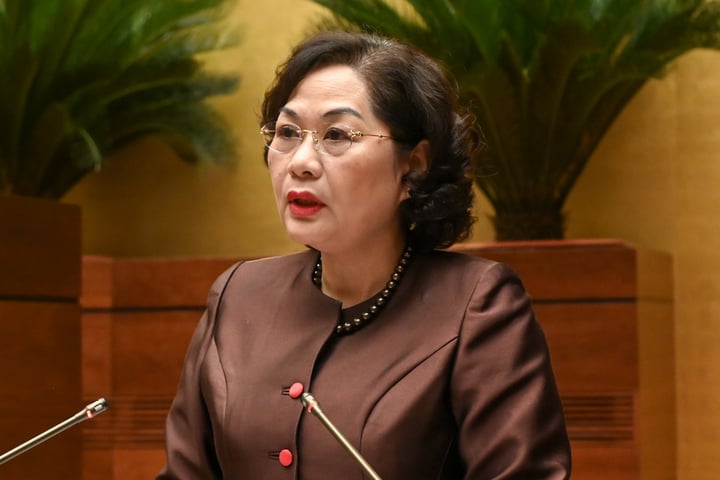 Thống đốc Ngân hàng Nhà nước Nguyễn Thị Hồng. (Ảnh: quochoi.vn)