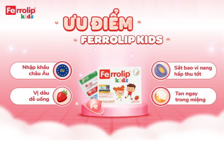 Các ưu điểm của Ferrolip Kids.