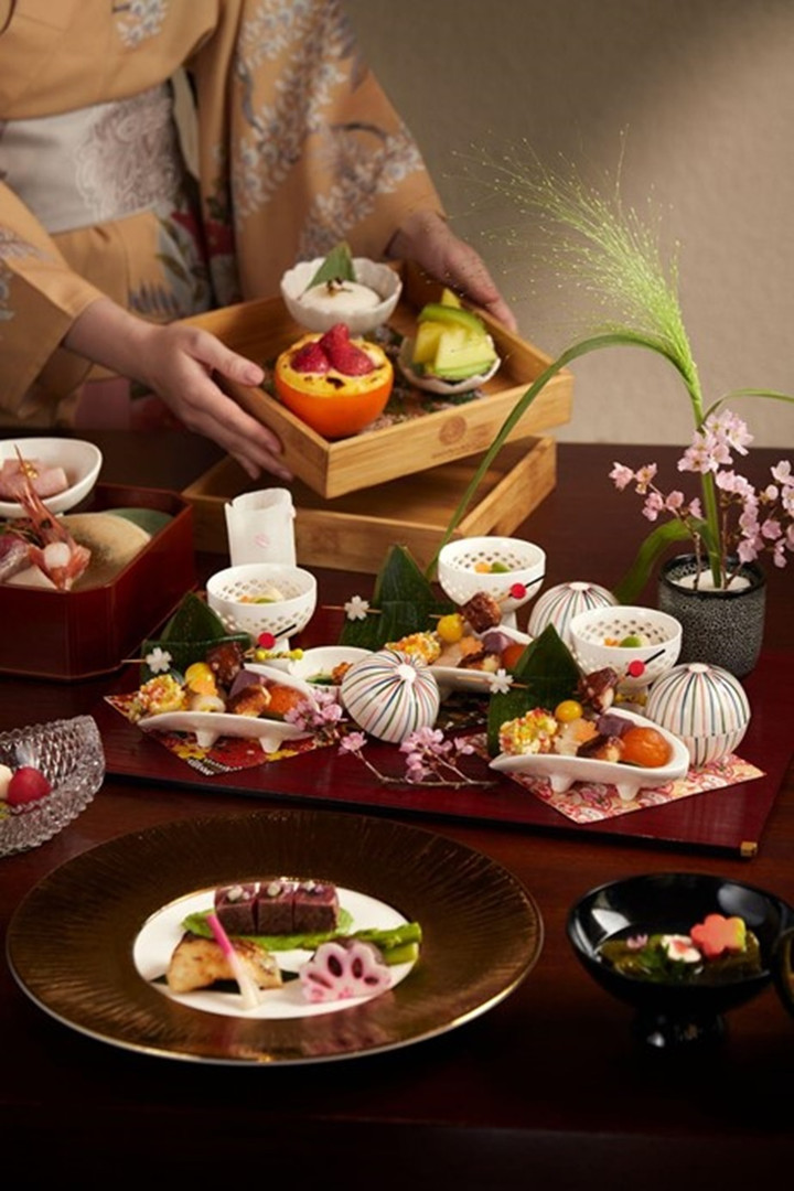 Menu Kaiseki do Đại sứ Văn hóa Ẩm thực Nhật Bản Tomisawa sáng tạo. (Ảnh: Hatoyama)