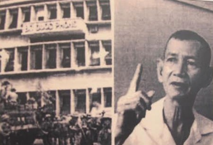 Ông Nguyễn Văn Minh và Văn phòng Bộ Tổng tham mưu địch, nơi ông hoạt động trong suốt cuộc kháng chiến chống Mỹ cứu nước. (Ảnh tư liệu)