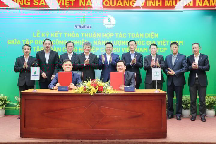 អគ្គនាយកក្រុមហ៊ុន Petrovietnam Le Ngoc Son និងអគ្គនាយក VRG លោក Le Thanh Hung បានចុះហត្ថលេខាលើកិច្ចព្រមព្រៀងសហប្រតិបត្តិការលើគ្រប់វិស័យរវាងក្រុមទាំងពីរ។