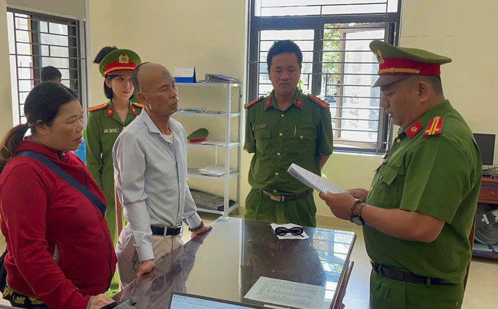 Nguyễn Công Anh và Phan Thị Tuyết bị khởi tố. (Ảnh: C.A)