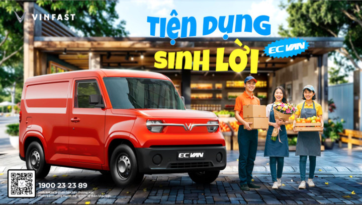 Ngày mai mở cọc VinFast EC Van: Mẫu xe chở hàng lợi kinh tế, lợi cả môi trường - 1