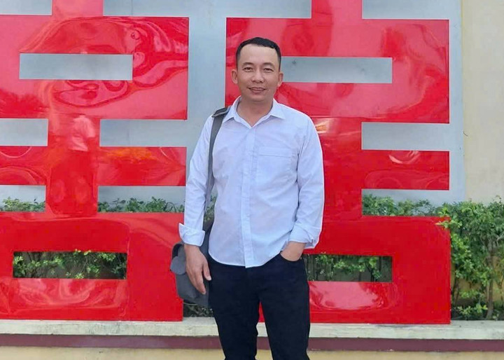 Anh Phúc có hành động dũng cảm khi lao xuống sông cứu người. (Ảnh: NVCC)