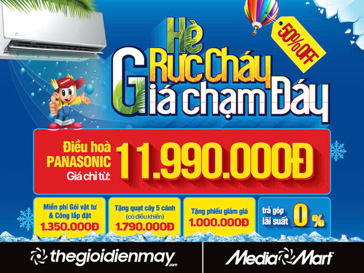 Đón hè rực cháy: Điều hòa Panasonic đồng loạt giảm sâu, giá chạm đáy - 1