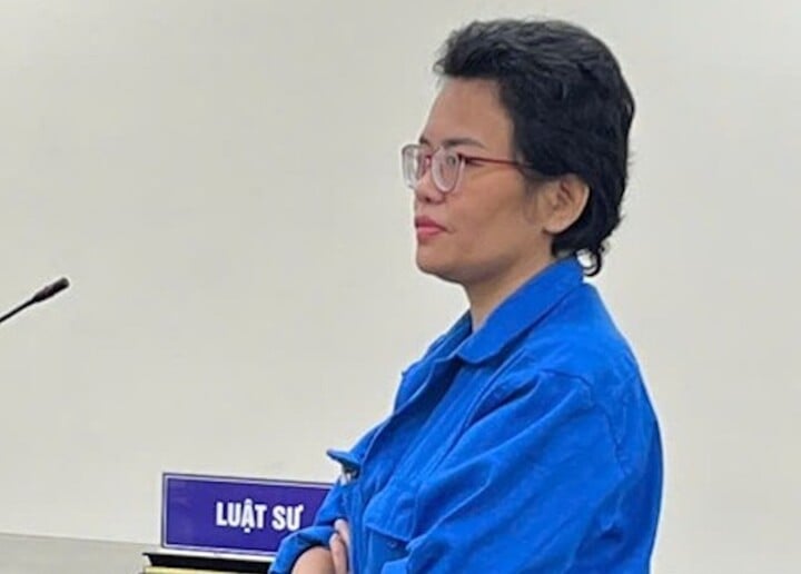 Bị cáo Đậu Thị Tâm tại toà.