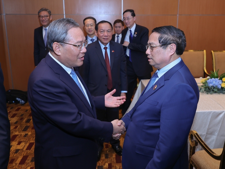 Thủ tướng Phạm Minh Chính đã có cuộc hội đàm với Thủ tướng Quốc vụ viện Trung Quốc Lý Cường.