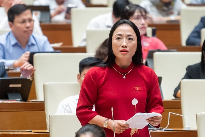 Đại biểu Trần Khánh Thu. (Ảnh: Media Quốc hội).