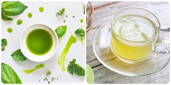 Nước ép húng quế và nước chanh đào thải sỏi thận rất tốt