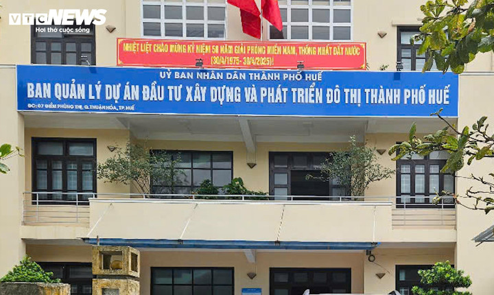 Trụ sở Ban Quản lý dự án đầu Đầu tư xây dựng và Phát triển đô thị TP Huế - chủ đầu tư dự án đường Tố Hữu nối dài đi sân bay Phú Bài.