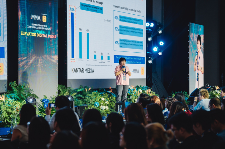 Bà Trần Thị Thanh Mai, Tổng giám đốc Kantar Media Việt Nam, chia sẻ tại sự kiện.