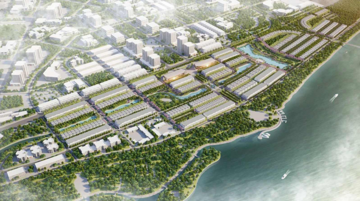 Dự án sở hữu vị trí vượng phong thủy ôm trọn 2,5km đường bờ sông Thái Bình.