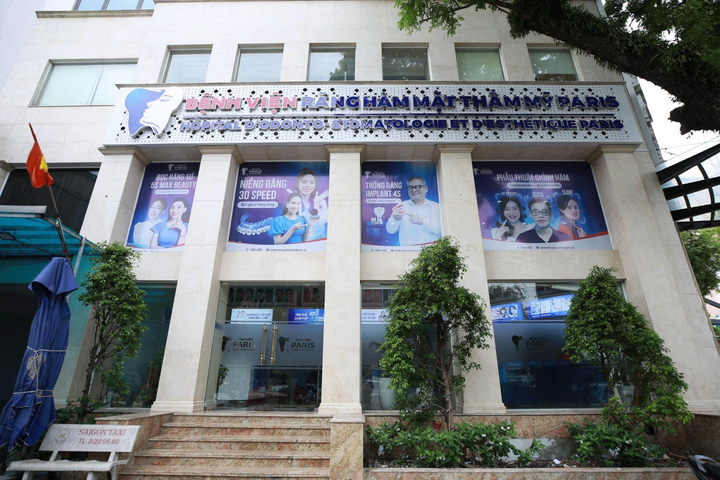 Bệnh viện Răng hàm mặt Thẩm mỹ Paris (Phường 9, Quận 3, TP.HCM).