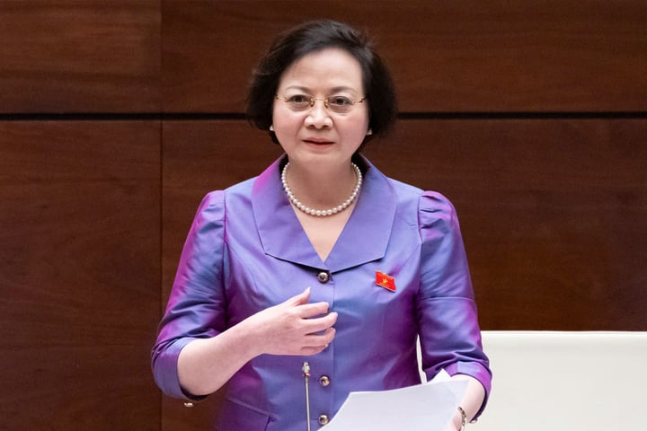 Bộ trưởng Nội vụ Phạm Thị Thanh Trà. (Ảnh: Phạm Thắng)