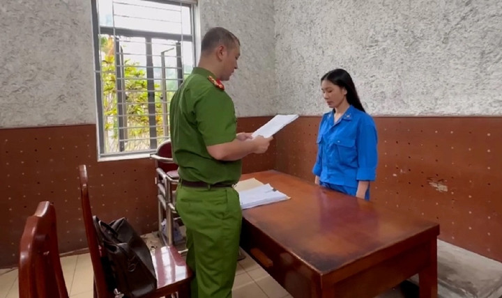 Phạm Thị Vân Anh bị khởi tố vì hành vi vận chuyển trái phép hàng hóa qua biên giới.