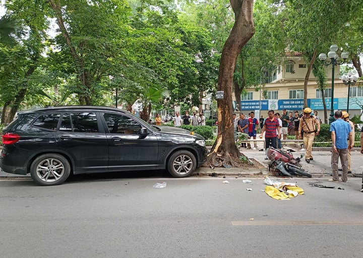 Hiện trường vụ tai nạn.