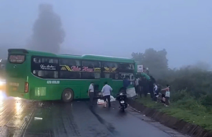 Hiện trường vụ tai nạn.