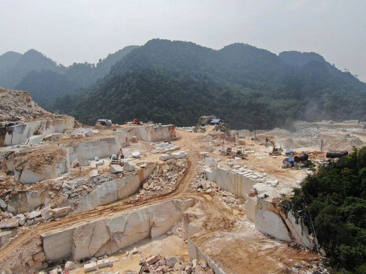 Hoạt động khai thác đá tại Yên Bái. (Ảnh minh hoạ)
