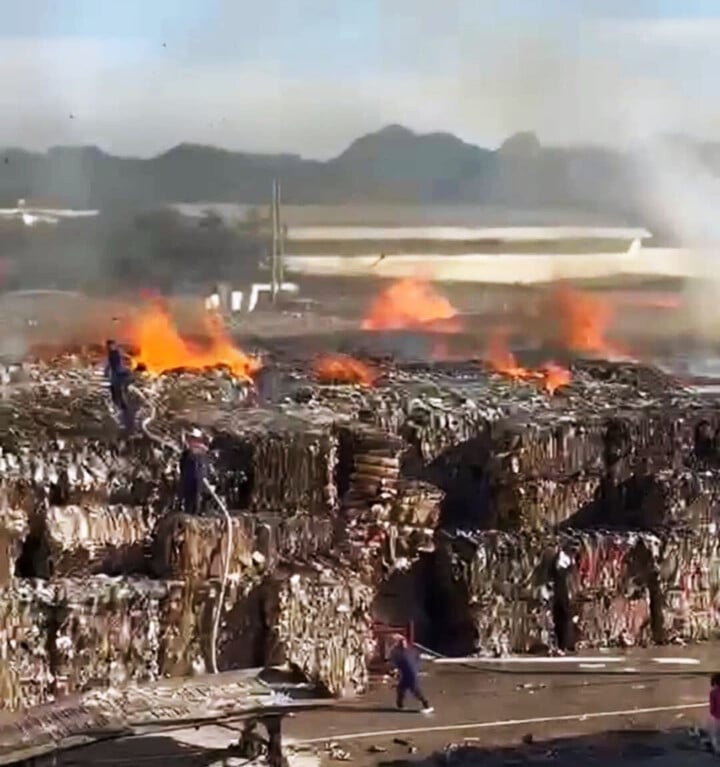 Hiện trường vụ cháy. (Ảnh: CTV)