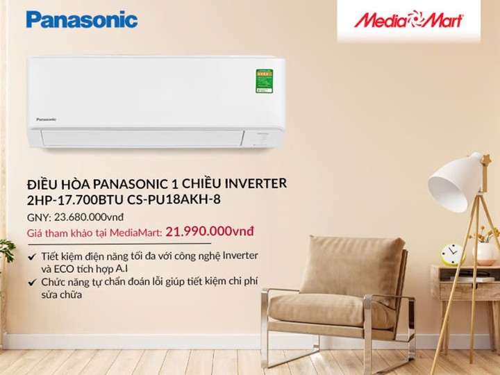 Top 5 điều hòa Panasonic thông minh, tiết kiệm điện đáng mua dịp hè 2025 - 5