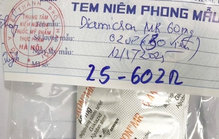 Mẫu thuốc lấy tại nhà thuốc Đức Anh bị phát hiện là thuốc giả, không đủ điều kiện lưu hành.