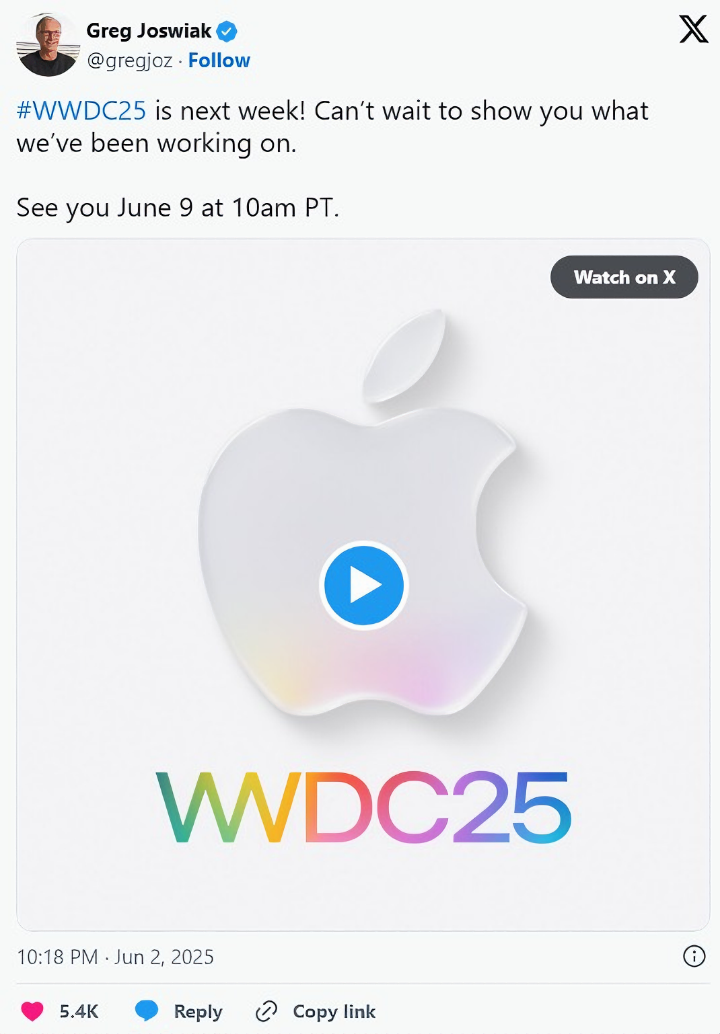 Apple đã gợi ý về một giao diện mới trên iOS 19 thông qua hình ảnh quảng bá cho WWDC 2025, diễn ra vào 9/6.