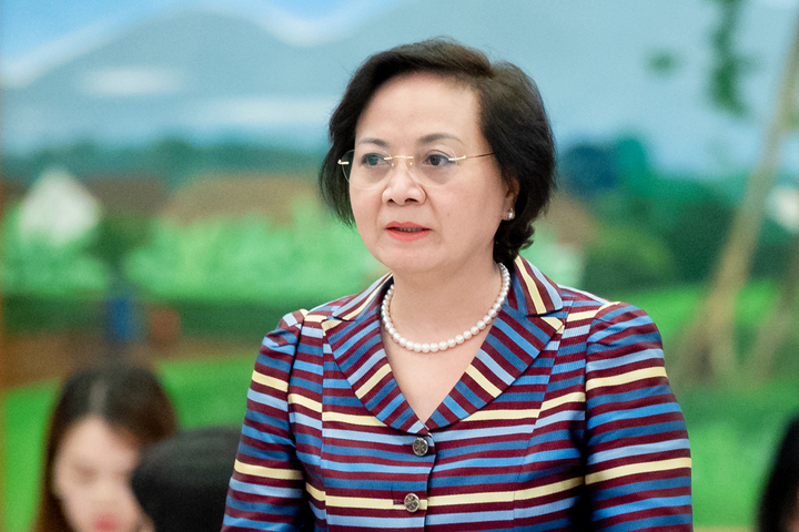 Bộ trưởng Nội vụ Phạm Thị Thanh Trà. (Ảnh: Phạm Thắng)