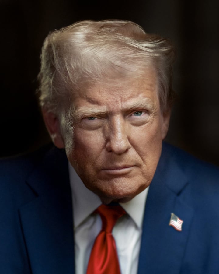 Ảnh chân dung mới của Tổng thống Donalod Trump. (Ảnh: Nhà Trắng)