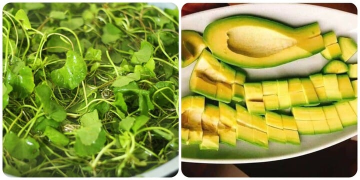 Rau má và quả bơ rất tốt cho người men gan cao