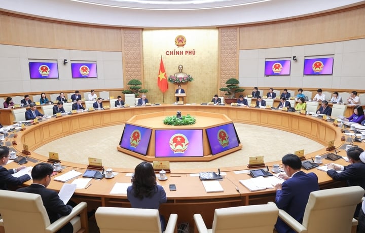 Toàn cảnh phiên họp. (Ảnh: VGP)