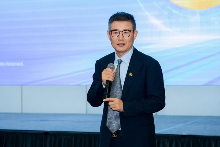 Ông Guo Zhi Feng – Chủ tịch kiêm CEO Chicilon Media - phát biểu tại sự kiện.