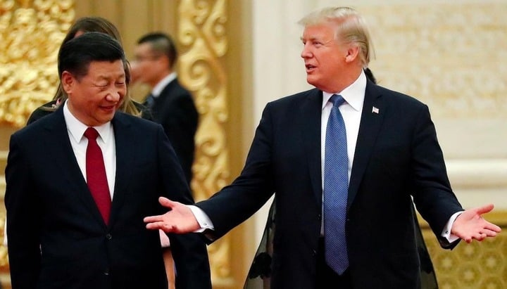 Ông Tập và ông Trump.