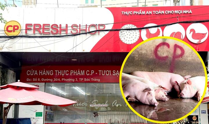 Cửa hàng Fresh Shop của C.P. Việt Nam tại Sóc Trăng.