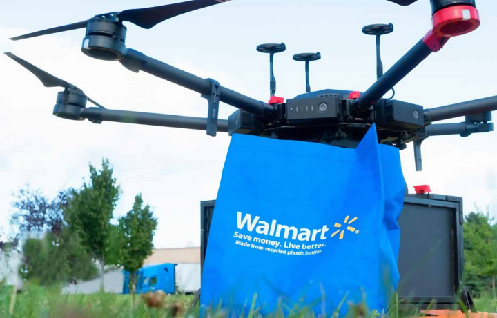 Máy bay không người lái giao hàng của Walmart.