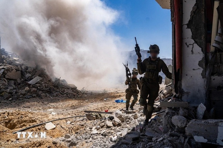 Binh sỹ Israel được triển khai tại Dải Gaza. (Ảnh: THX/TTXVN)