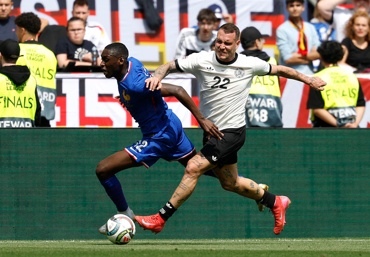 Tốc độ của Muani và Mbappe sẽ tạo ra nhiều rắc rối cho đội tuyển Đức mỗi khi Pháp phản công.