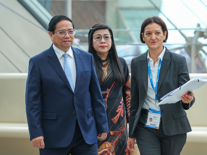 Thủ tướng Phạm Minh Chính và Phu nhân bắt đầu các hoạt động trong khuôn khổ chương trình tham dự Hội nghị UNOC 3 theo lời mời của Tổng Thư ký Liên hợp quốc Antonio Guterres và Tổng thống Cộng hòa Pháp Emmanuel Macron. (Ảnh: VGP/Nhật Bắc)