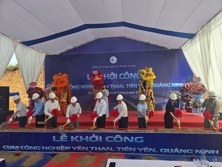 Lễ khởi công Cụm công nghiệp Yên Than.