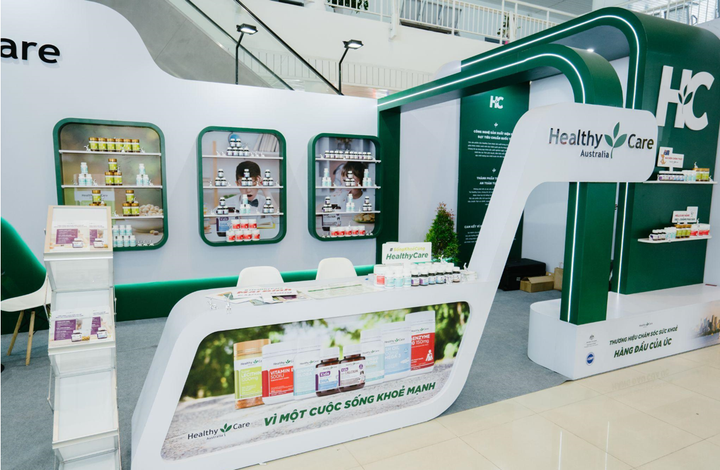 Gian hàng của Healthy Care tại VietBaby Fair 2025.