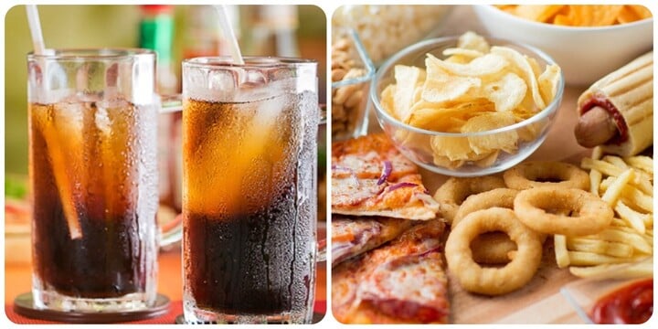 Nước ngọt có ga và thực phẩm chế biến sẵn là những thực phẩm không tốt cho thận
