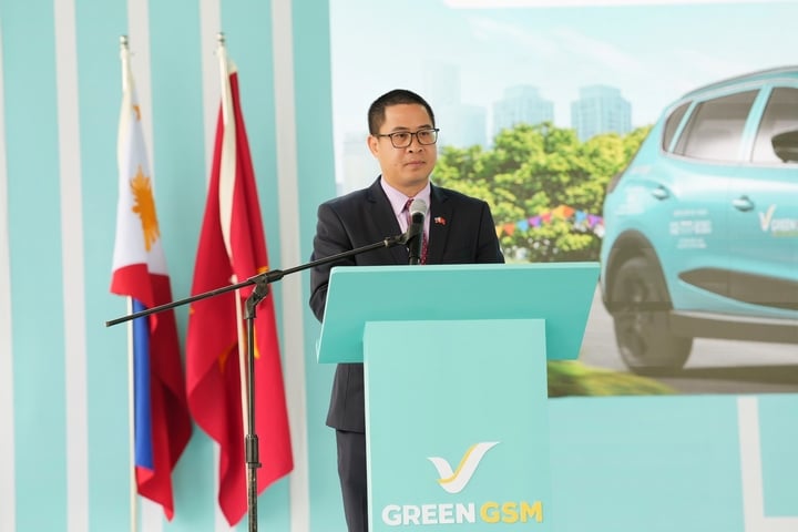 Ông Lại Thái Bình - Đại sứ Đặc mệnh Toàn quyền Việt Nam tại Philippines phát biểu tại sự kiện.